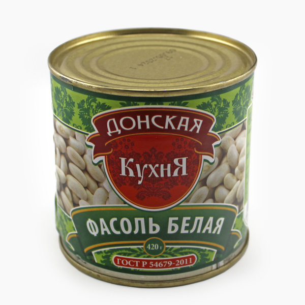 Фасоль ДОНСКАЯ КУХНЯ белая натураль 420 гр ж/б